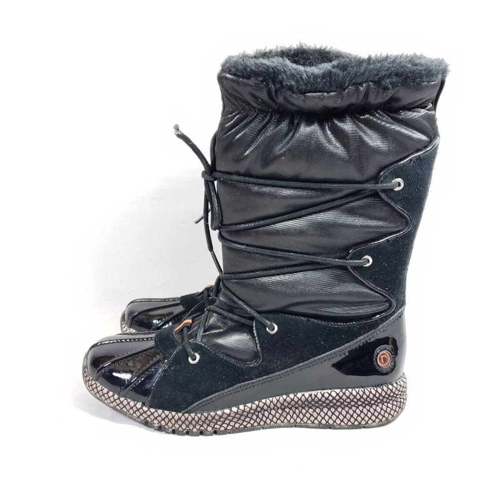 Rockport Winter Boots Womens Size 5.5 Black Rubber - Picture 4 of 7